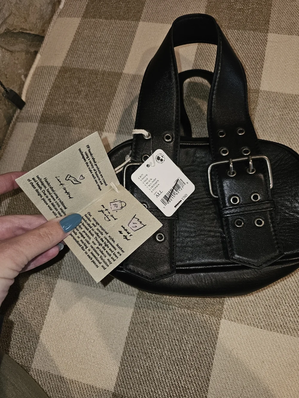 Nwt Free People Say Yes Bag in Black
